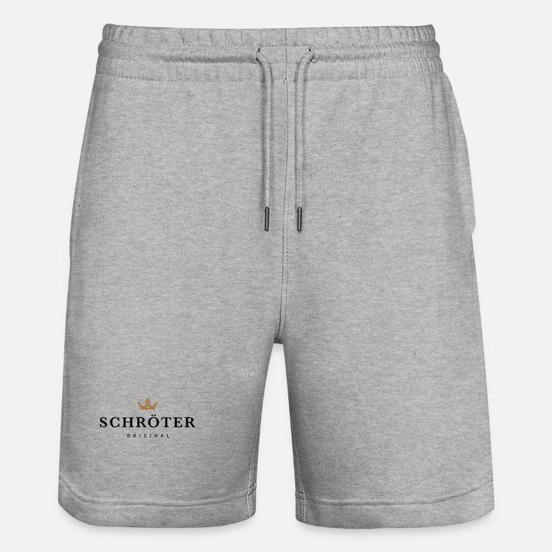 Schröter - Short de jogging bio TRAINER Stanley/Stella unisexe - gris chiné