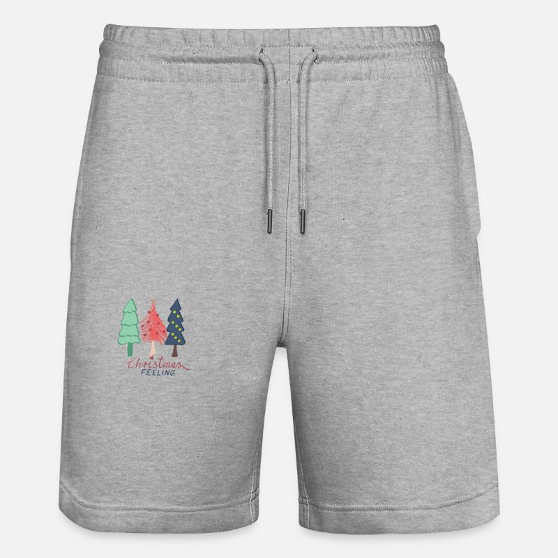 Sentiment de Noël - Short de jogging bio TRAINER Stanley/Stella unisexe - gris chiné