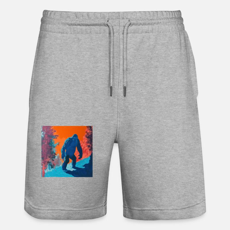 BigFoot, big foot, sasquatch - Short de jogging bio TRAINER Stanley/Stella unisexe - gris chiné