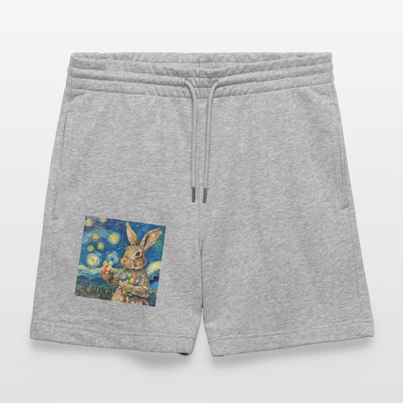 easter bunny, easter, bunny, happy easter, easter eggs Stanley/Stella Trainer Unisex Organic Jogging Shorts