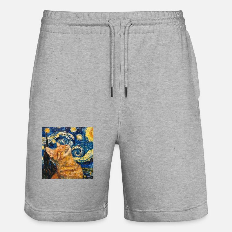 Chat, Motif De Chat - Short de jogging bio TRAINER Stanley/Stella unisexe - gris chiné