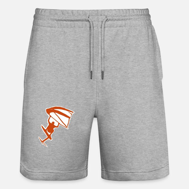 Étiquette d’aile - Short de jogging bio TRAINER Stanley/Stella unisexe - gris chiné