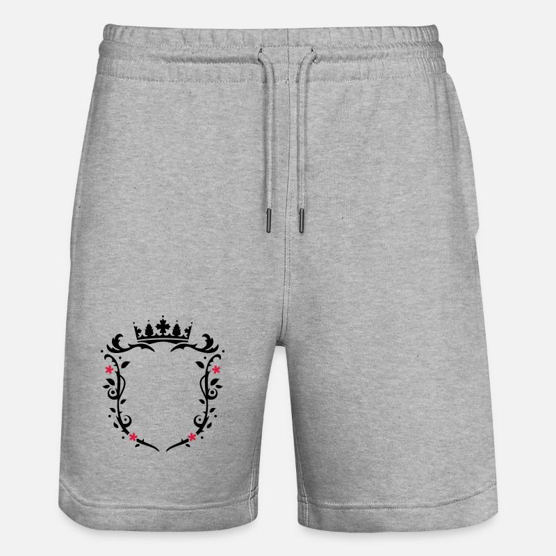 Snowboarder Silhouette - Short de jogging bio TRAINER Stanley/Stella unisexe - gris chiné