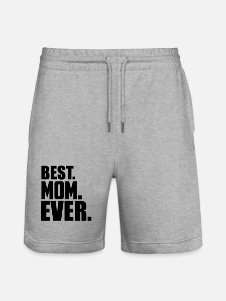 best mom ever - Stanley/Stella Trainer Unisex Organic Jogging Shorts - heather grey