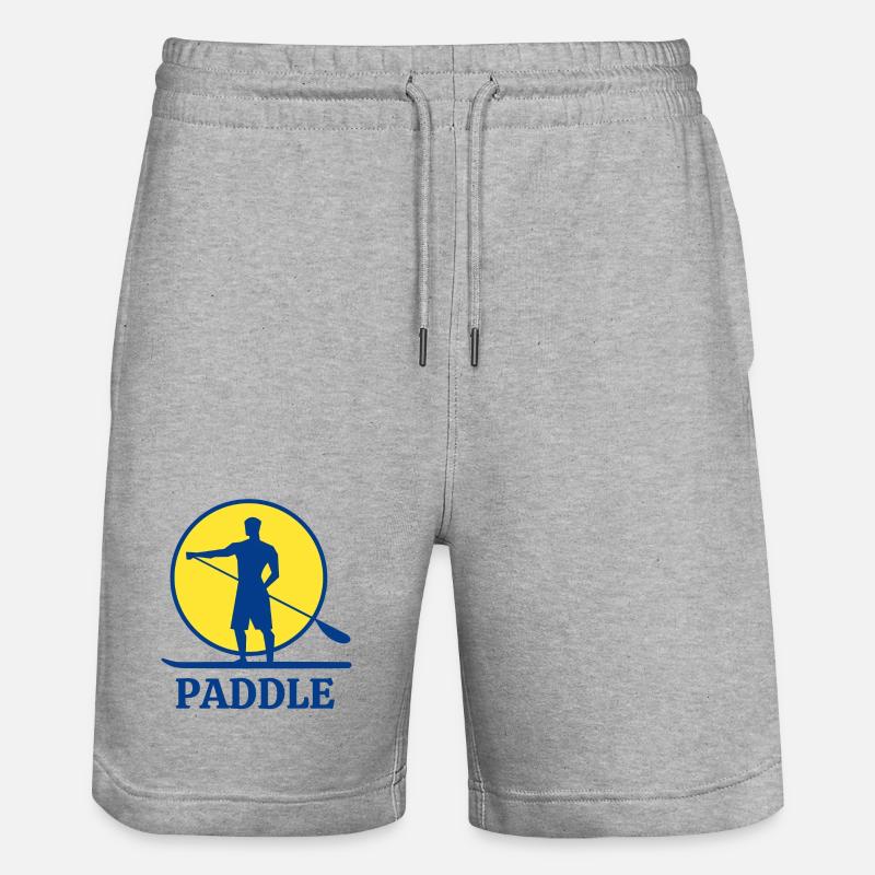 paddle, fan de paddle, stand up - Short de jogging bio TRAINER Stanley/Stella unisexe - gris chiné