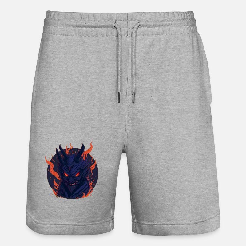 Lucifer - Short de jogging bio TRAINER Stanley/Stella unisexe - gris chiné