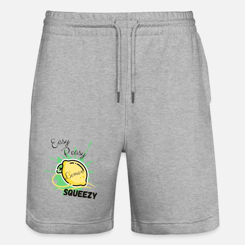 Zitrone Facile Facile Moulette - Short de jogging bio TRAINER Stanley/Stella unisexe - gris chiné