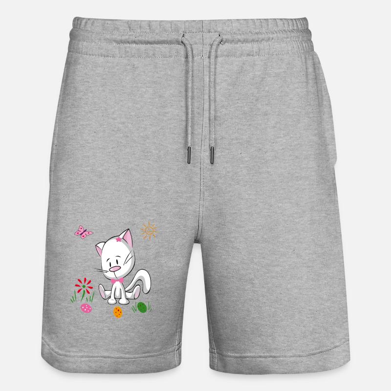 Easter Eggs Easter - Stanley/Stella Trainer Unisex Organic Jogging Shorts - heather grey