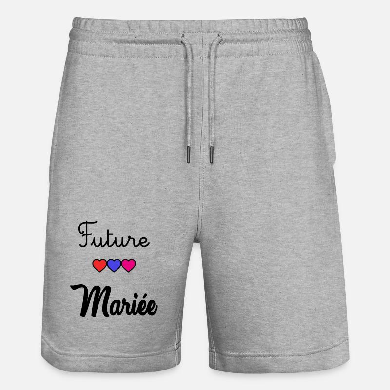 FUTURE MARIEE - Short de jogging bio TRAINER Stanley/Stella unisexe - gris chiné