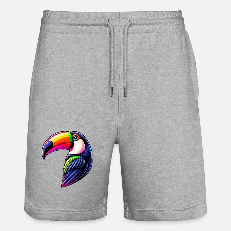 Toucan - Short de jogging bio TRAINER Stanley/Stella unisexe - gris chiné