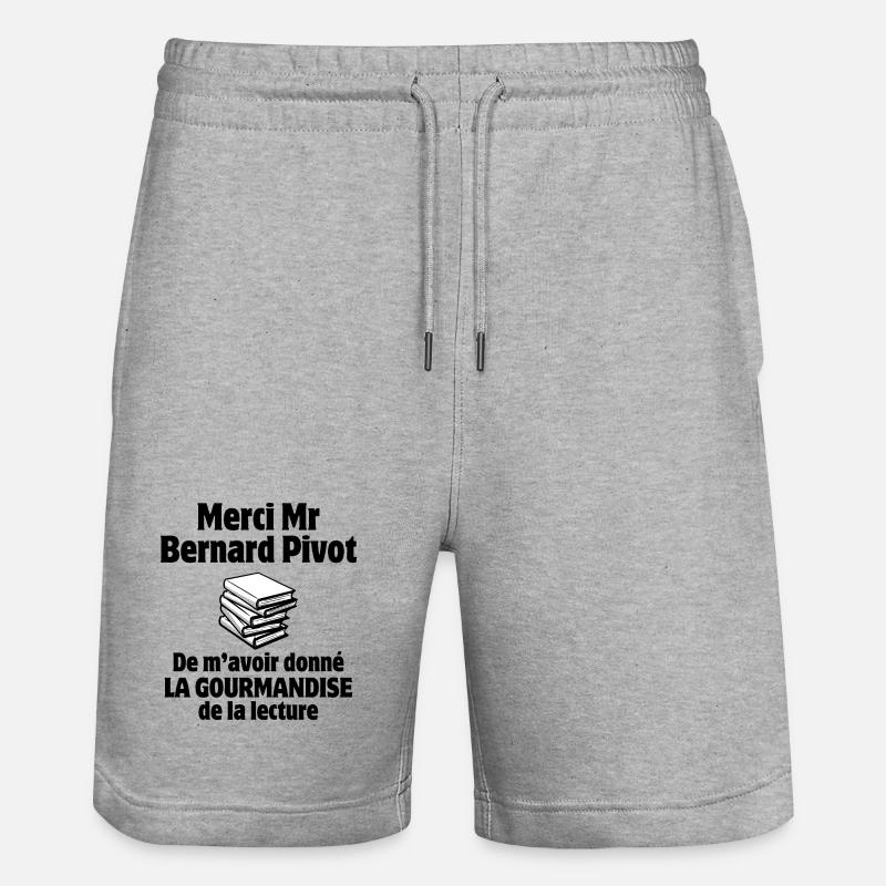 lecture, dictée, orthographe - Short de jogging bio TRAINER Stanley/Stella unisexe - gris chiné