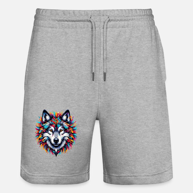 Loup - Short de jogging bio TRAINER Stanley/Stella unisexe - gris chiné