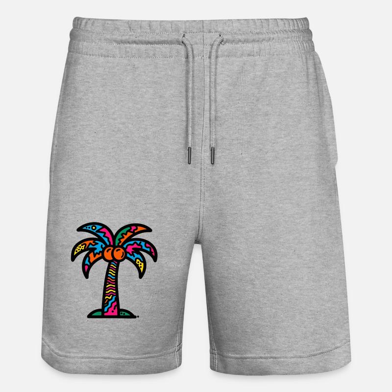 Palmier - Short de jogging bio TRAINER Stanley/Stella unisexe - gris chiné