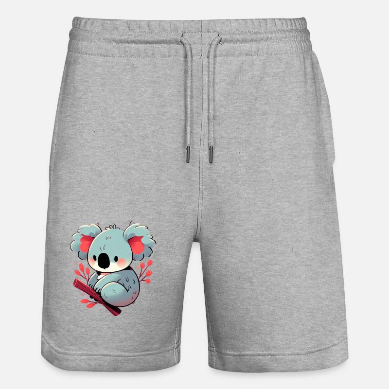 Koala - Short de jogging bio TRAINER Stanley/Stella unisexe - gris chiné