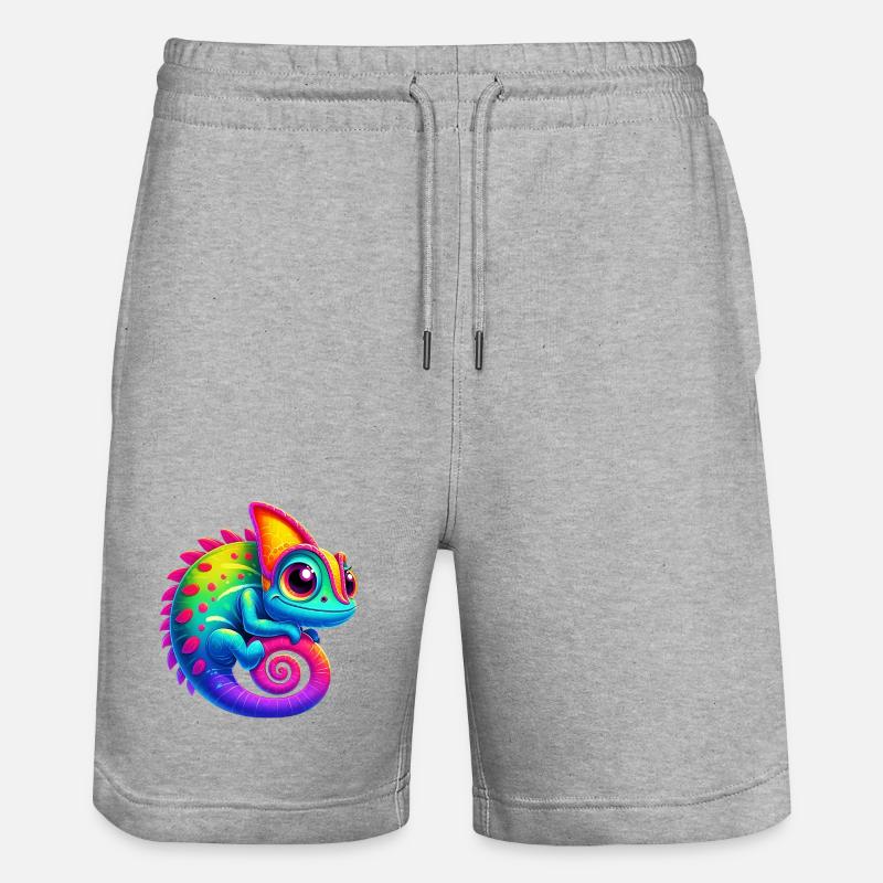 Caméléon - Short de jogging bio TRAINER Stanley/Stella unisexe - gris chiné