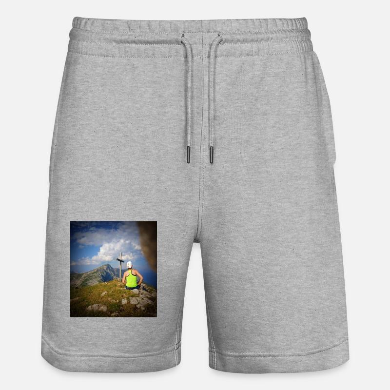 Au Sommet ! - Short de jogging bio TRAINER Stanley/Stella unisexe - gris chiné
