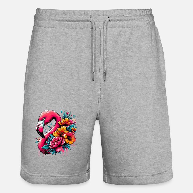 Flamant - Short de jogging bio TRAINER Stanley/Stella unisexe - gris chiné