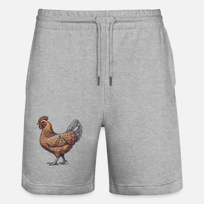 Coq - Short de jogging bio TRAINER Stanley/Stella unisexe - gris chiné