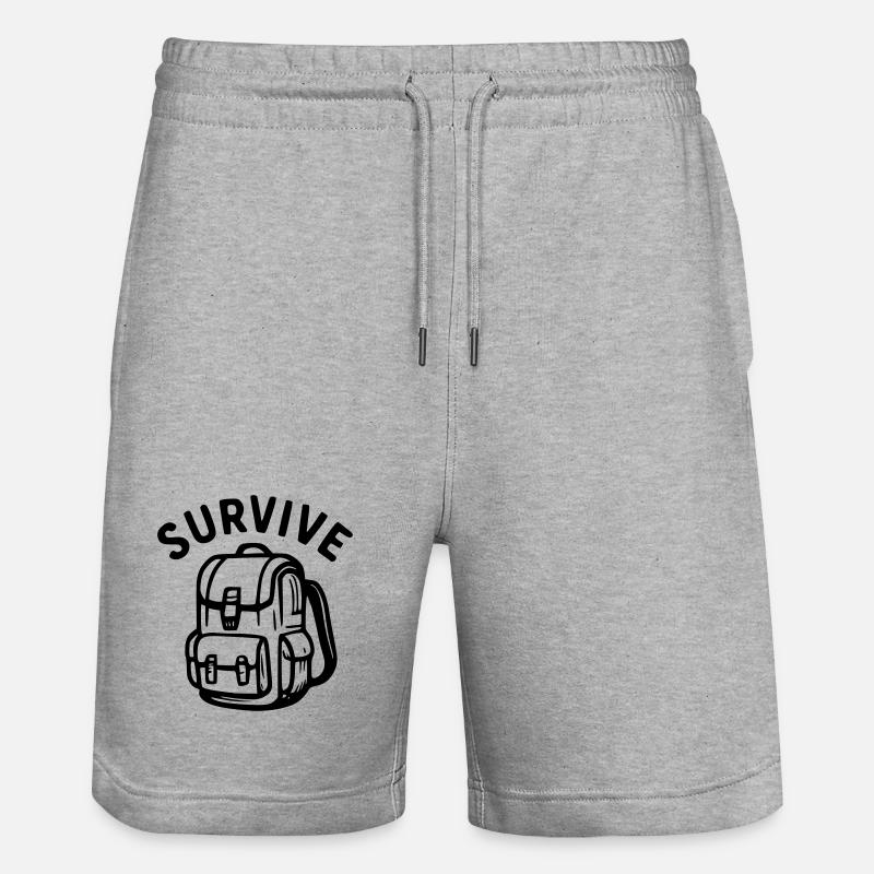 Survive - sac à dos - Short de jogging bio TRAINER Stanley/Stella unisexe - gris chiné