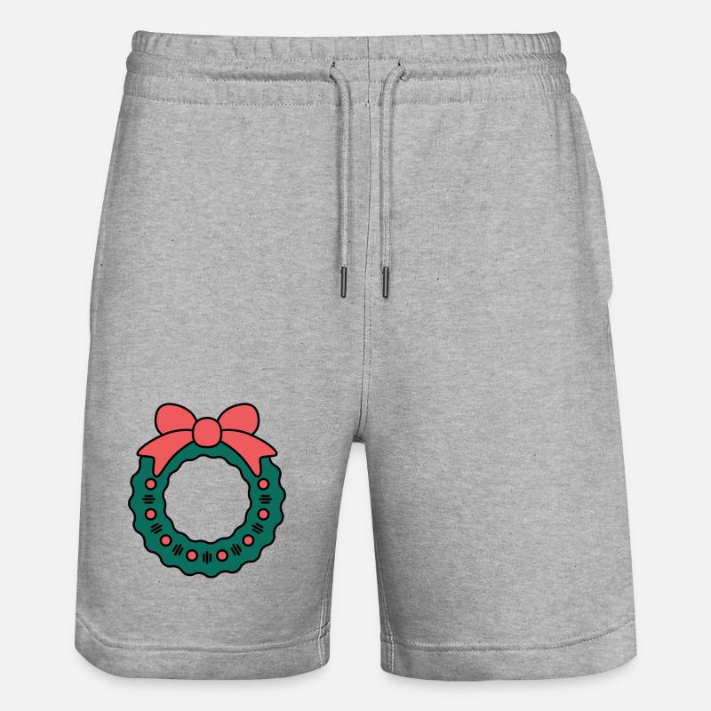 Couronne pour Noël - Short de jogging bio TRAINER Stanley/Stella unisexe - gris chiné