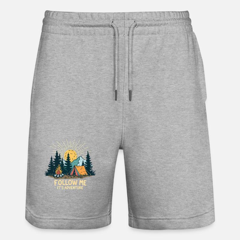 Aventure Nocturne en Nature - Short de jogging bio TRAINER Stanley/Stella unisexe - gris chiné