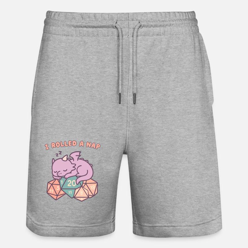 Sieste Rolling Dragon - Short de jogging bio TRAINER Stanley/Stella unisexe - gris chiné
