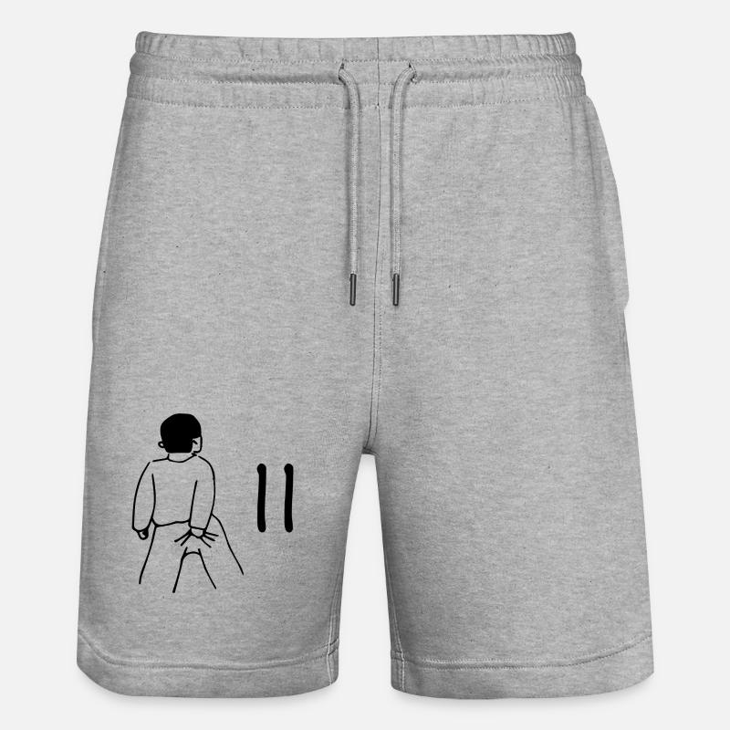 11e anniversaire - 11 ans - Short de jogging bio TRAINER Stanley/Stella unisexe - gris chiné