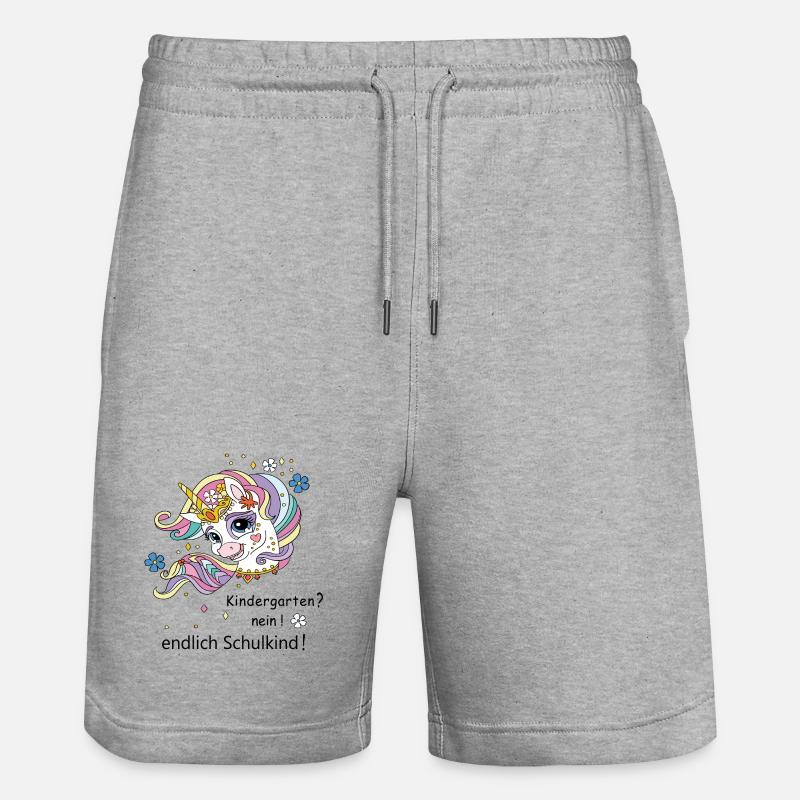 Enfin écolier - Short de jogging bio TRAINER Stanley/Stella unisexe - gris chiné