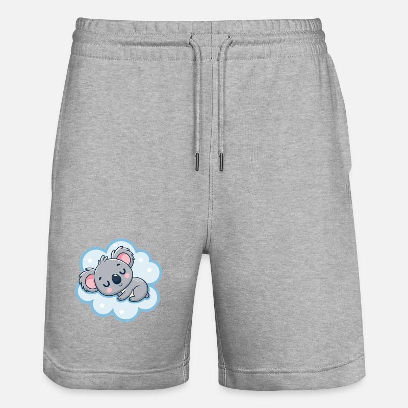 Koala Dream sur Cloud - Short de jogging bio TRAINER Stanley/Stella unisexe - gris chiné