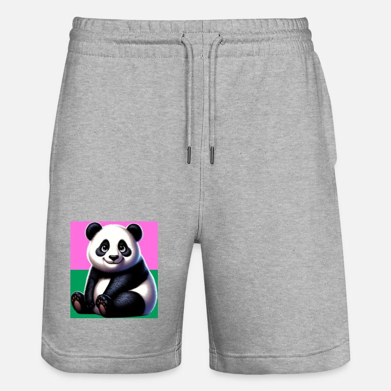 panda - Short de jogging bio TRAINER Stanley/Stella unisexe - gris chiné