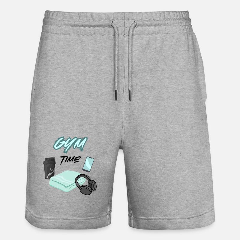Temps de gym - Short de jogging bio TRAINER Stanley/Stella unisexe - gris chiné