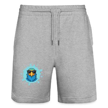 Blue Parrot Solarbrille - Stanley/Stella Unisex Bio Joggingshorts Trainer  - Grau meliert - Vorne - Nik (191cm) & Marisol (170cm)