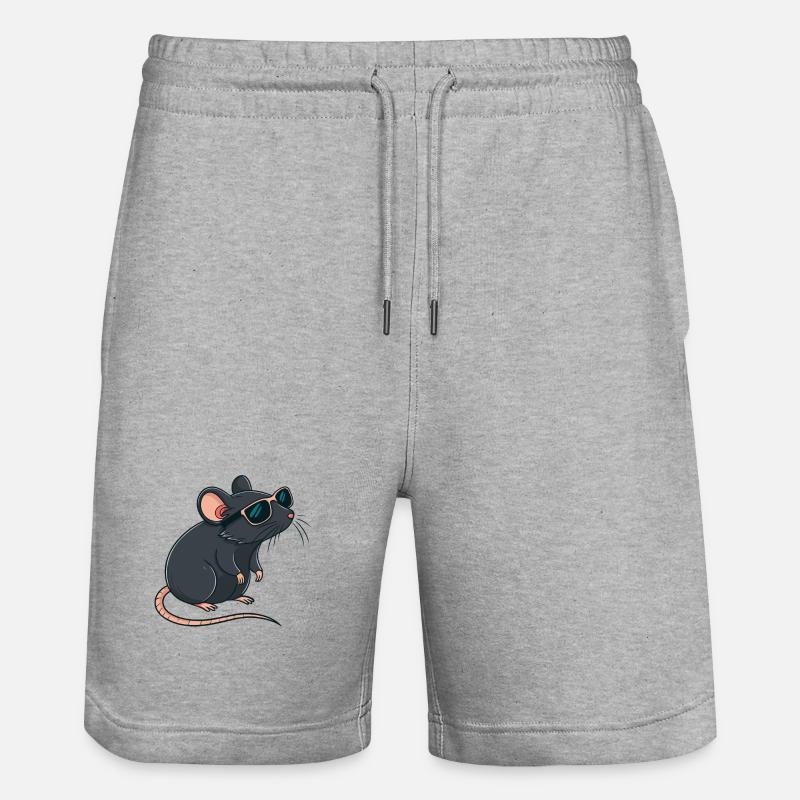 Rat chic lunettes soleil - Short de jogging bio TRAINER Stanley/Stella unisexe - gris chiné