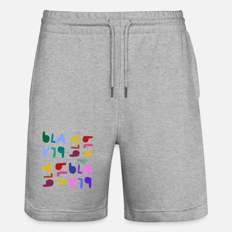 Bla bla bla - Short de jogging bio TRAINER Stanley/Stella unisexe - gris chiné
