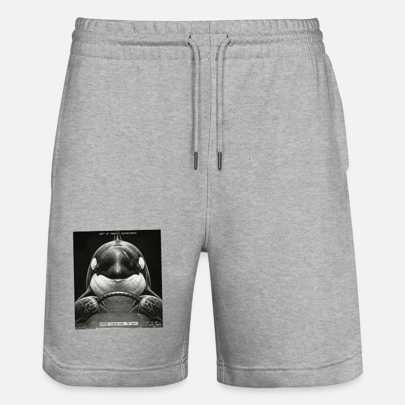 Fish Flashed - Short de jogging bio TRAINER Stanley/Stella unisexe - gris chiné