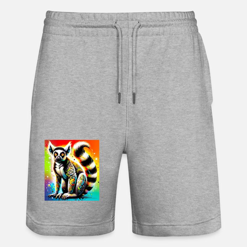 Lémurien - Short de jogging bio TRAINER Stanley/Stella unisexe - gris chiné