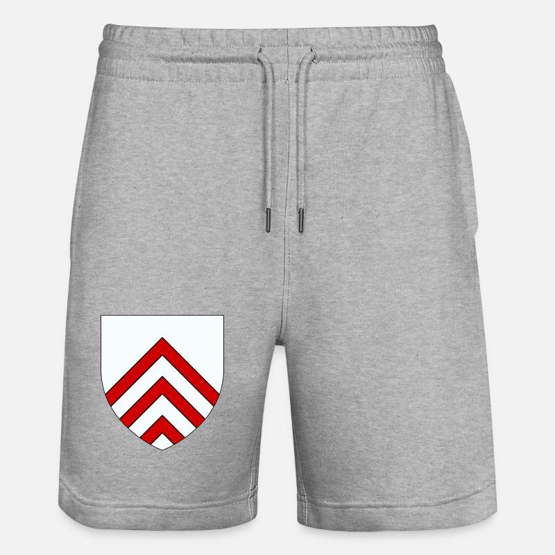 Wappen von Perche - Stanley/Stella Unisex Bio Joggingshorts Trainer  - Grau meliert
