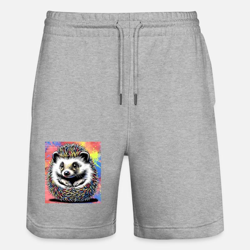 hérisson - Short de jogging bio TRAINER Stanley/Stella unisexe - gris chiné