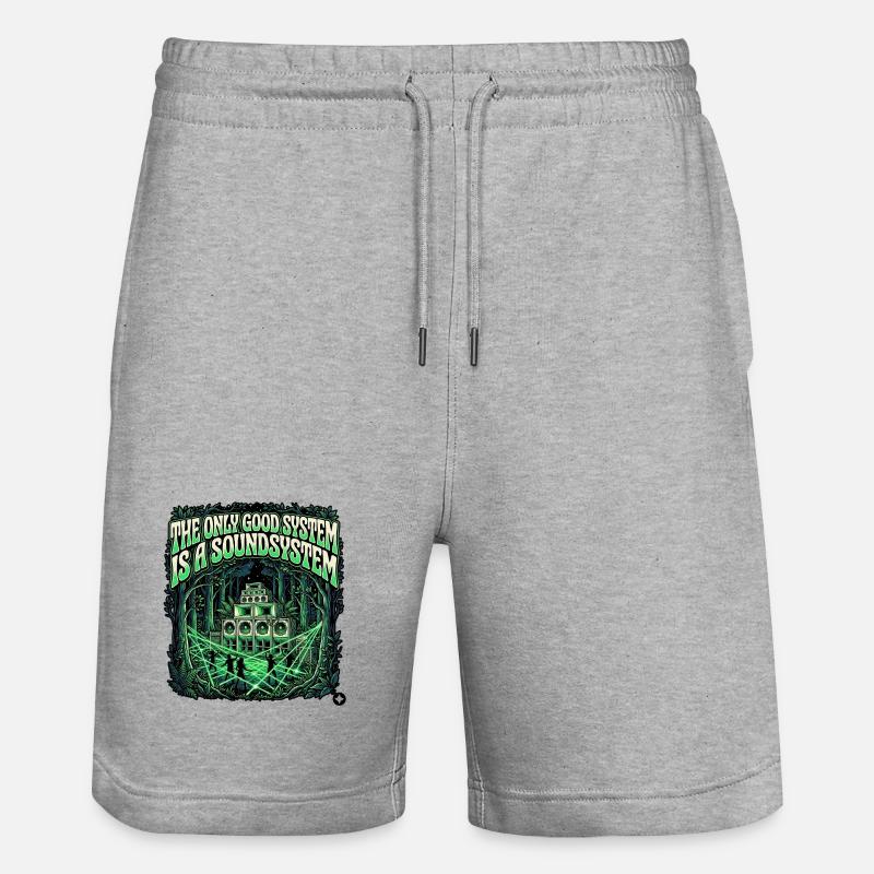 Le seul bon système - Short de jogging bio TRAINER Stanley/Stella unisexe - gris chiné