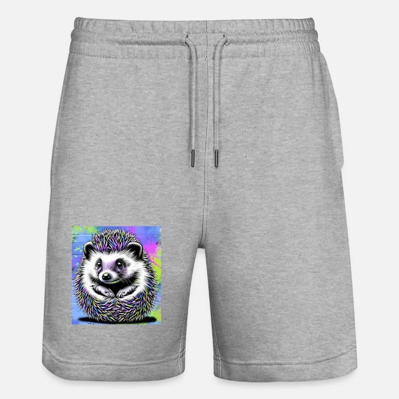 hérisson - Short de jogging bio TRAINER Stanley/Stella unisexe - gris chiné