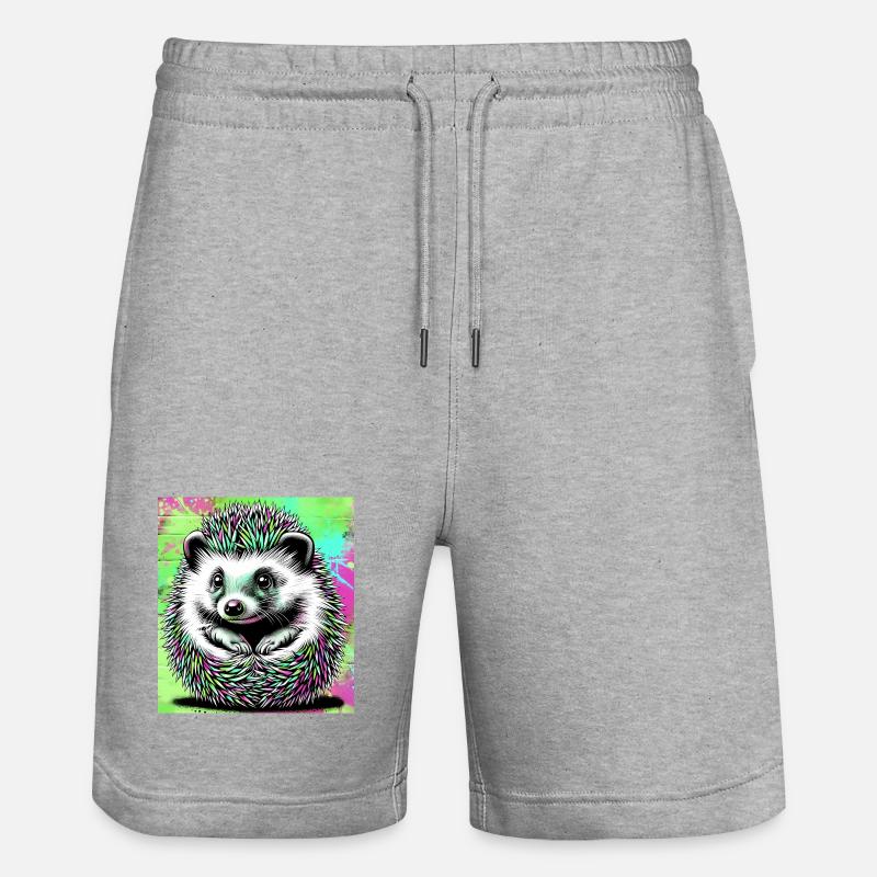 hérisson - Short de jogging bio TRAINER Stanley/Stella unisexe - gris chiné