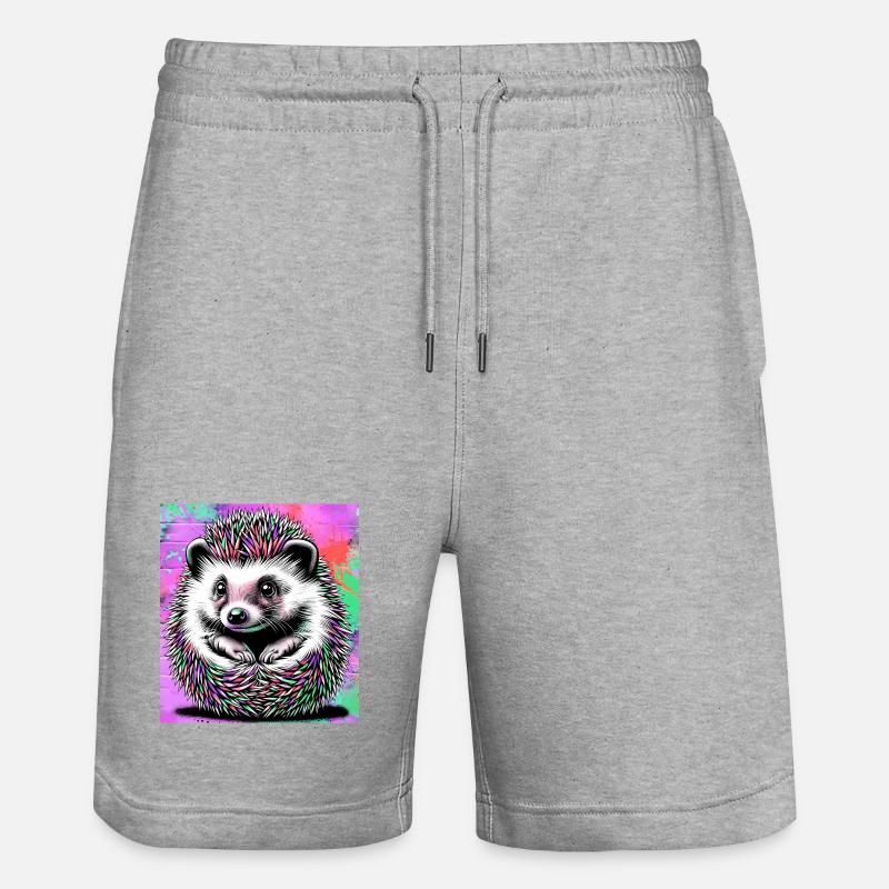 hérisson - Short de jogging bio TRAINER Stanley/Stella unisexe - gris chiné