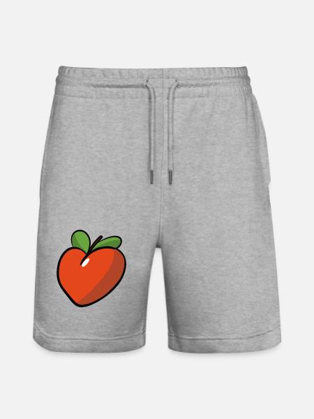 Peche_coeur - Stanley/Stella Trainer Unisex Organic Jogging Shorts - heather grey