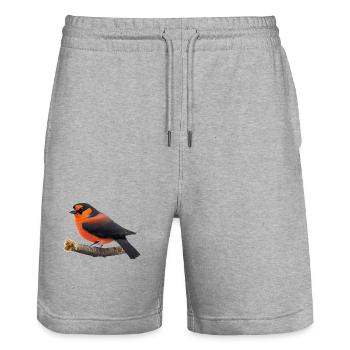 Fantasy bird - Stanley/Stella Trainer Unisex Organic Jogging Shorts - heather grey - Front - Nik (191cm) & Marisol (170cm)
