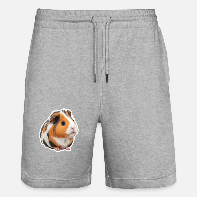 Cochon d’Inde mignon - Short de jogging bio TRAINER Stanley/Stella unisexe - gris chiné