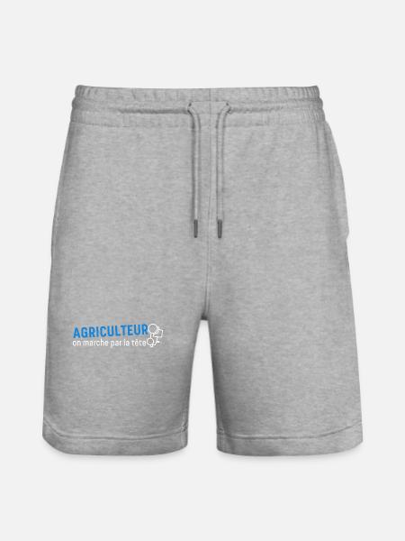 Farmer Farmer - Stanley/Stella Trainer Unisex Organic Jogging Shorts - heather grey
