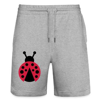 bug - Stanley/Stella Trainer Unisex Organic Jogging Shorts - heather grey - Front - Nik (191cm) & Marisol (170cm)