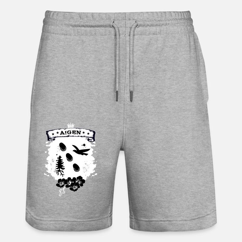 Aigen im Ennstal - Short de jogging bio TRAINER Stanley/Stella unisexe - gris chiné