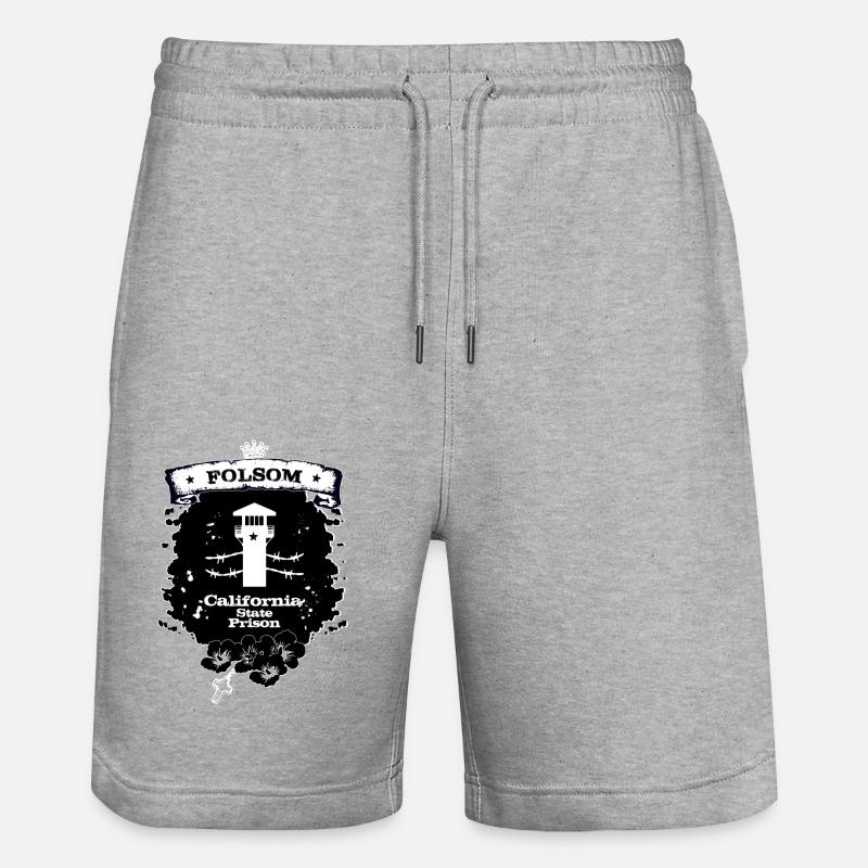Folsom Prison - Short de jogging bio TRAINER Stanley/Stella unisexe - gris chiné