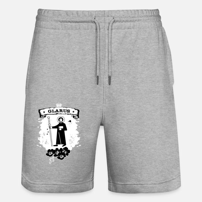 Glarus - Stanley/Stella Unisex Bio Joggingshorts Trainer  - Grau meliert
